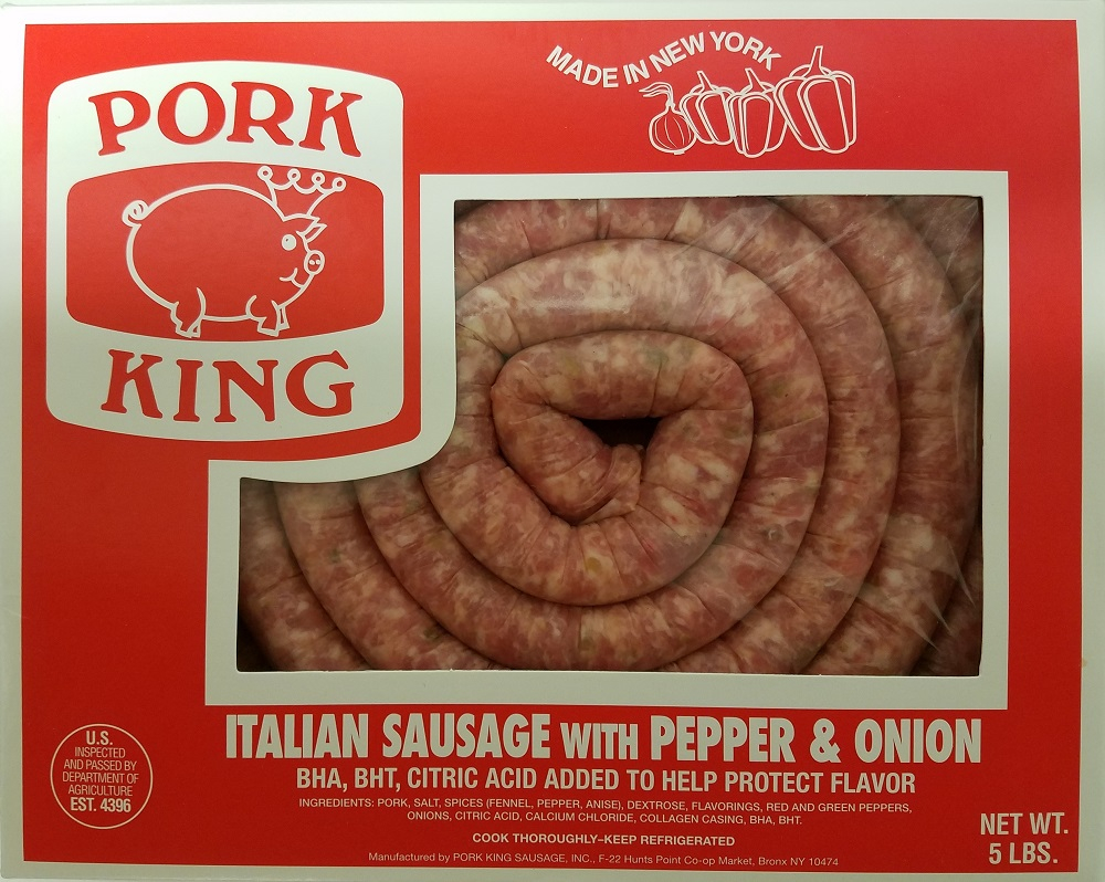 Italian Sausage with Pepper Onion